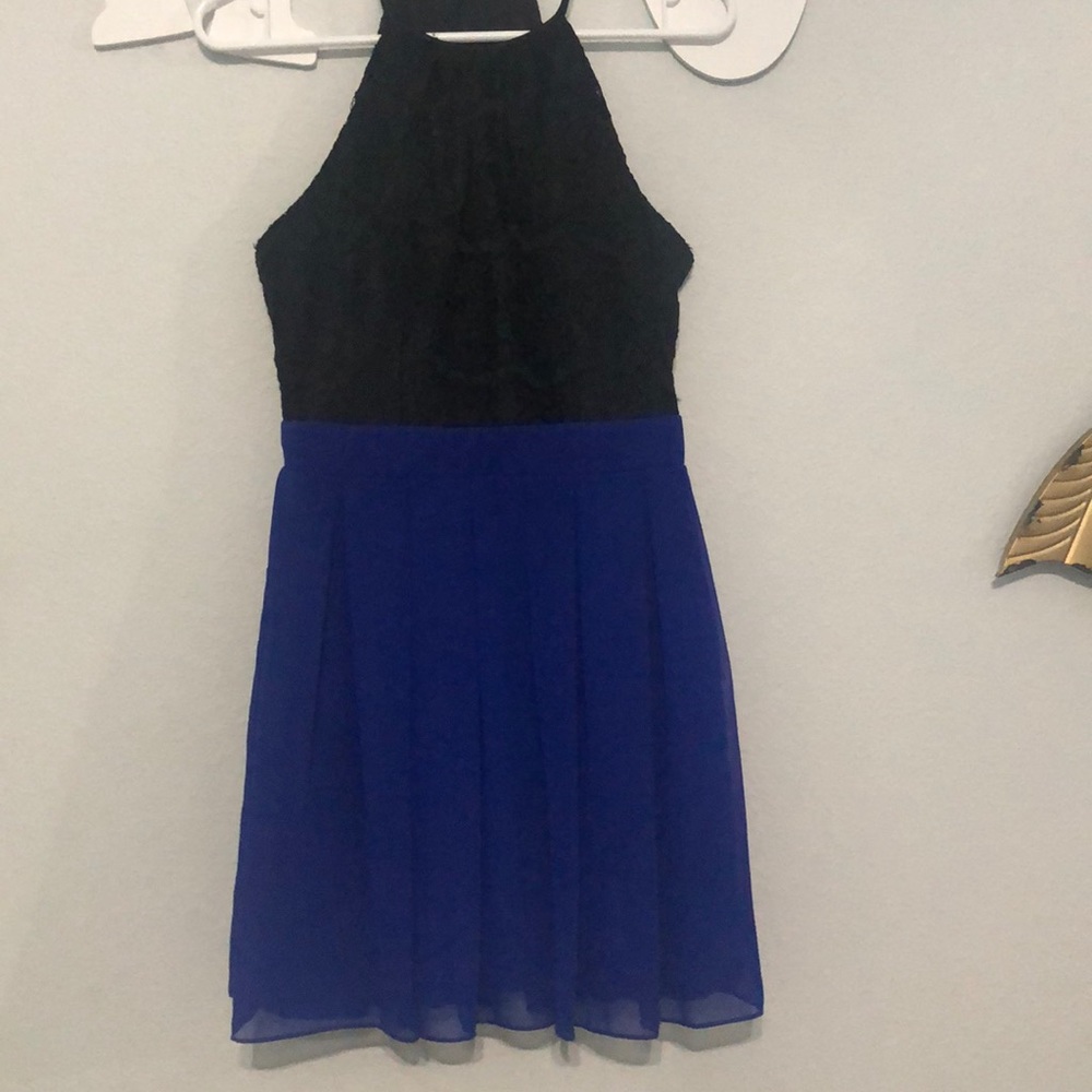 B. Darlin black and blue homecoming dress